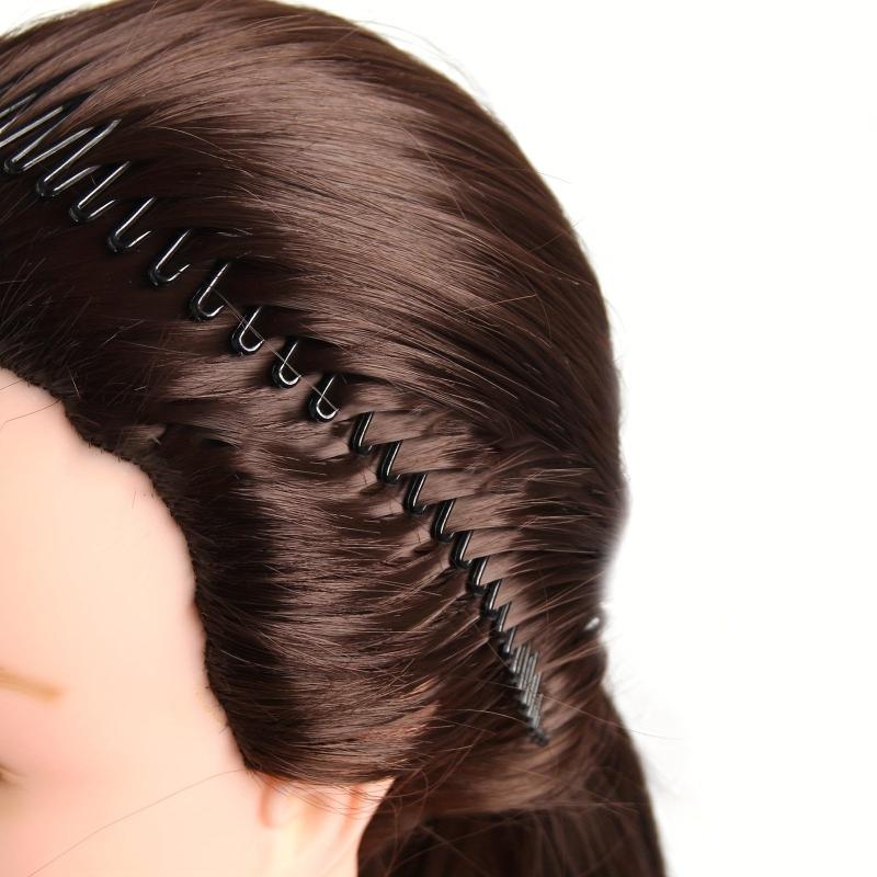 Women's Plastic Elastic Diamond Hair Band Anti-slip Headband