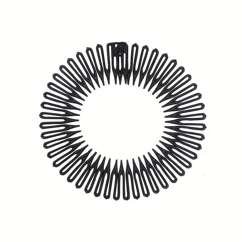 Women's Plastic Elastic Diamond Hair Band Anti-slip Headband