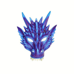 Men's Dragon Mask Ultra Light 3D Masquerade Mask PU Leather Prop
