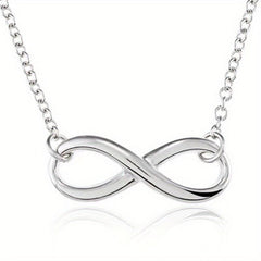 Adjustable Silver Bow Letter 8 Love Infinite Jewelry Set