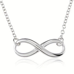 Adjustable Silver Bow Letter 8 Love Infinite Jewelry Set