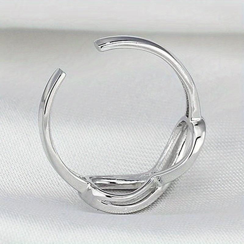 Adjustable Silver Bow Letter 8 Love Infinite Jewelry Set