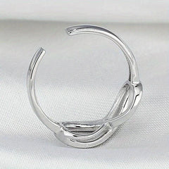 Adjustable Silver Bow Letter 8 Love Infinite Jewelry Set