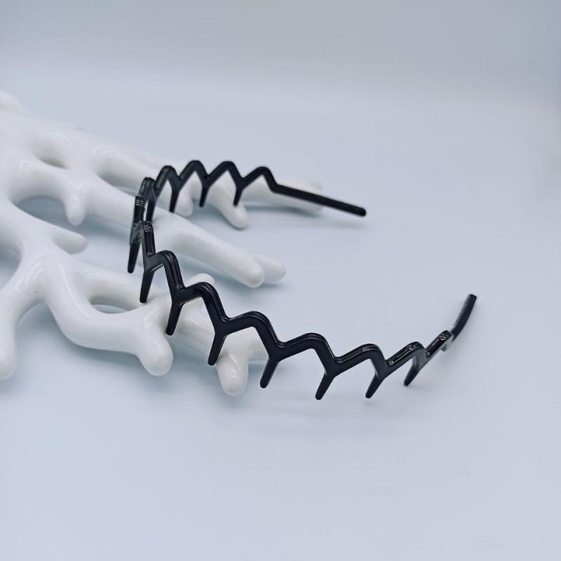 Plastic Comb Tooth Hair Band Wide Wavy Hoop Hairband Hair Accessories
