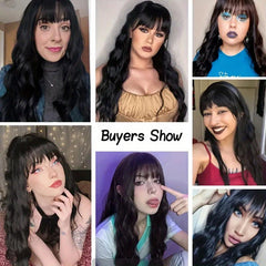 27in Long Curly Wig Fluffy Synthetic Wig For Women Daily Party Cosplay