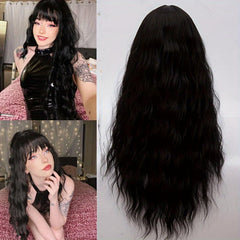 27in Long Curly Wig Fluffy Synthetic Wig For Women Daily Party Cosplay