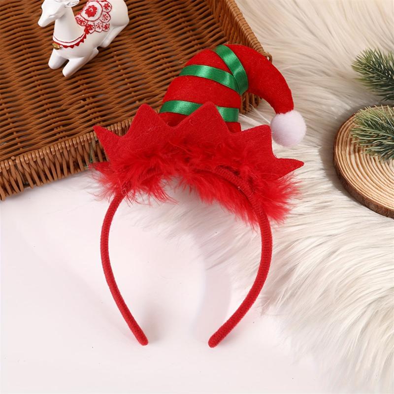 Christmas Style Hair Bands - 4 Styles - Holiday Party Decors
