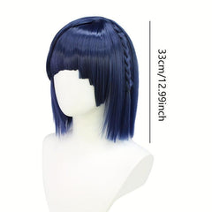 Anime Cosplay Wig Gradient Hair Heat Resistant Synthetic Short Wigs