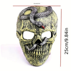 Halloween Scary Mask Ghost & Snake Latex Mask Cosplay Stage Performance
