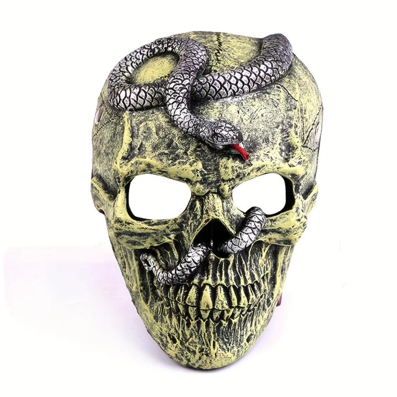 Halloween Scary Mask Ghost & Snake Latex Mask Cosplay Stage Performance