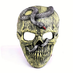 Halloween Scary Mask Ghost & Snake Latex Mask Cosplay Stage Performance