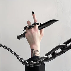 3Pcs Gothic Bat Adjustable Jewelry for Men and Women Halloween Decoration