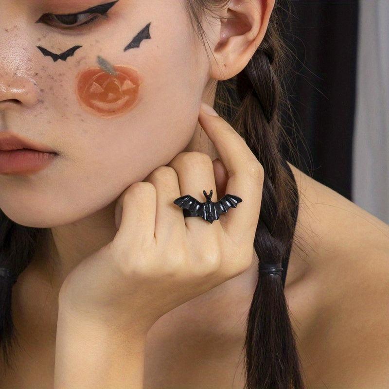 3Pcs Gothic Bat Adjustable Jewelry for Men and Women Halloween Decoration