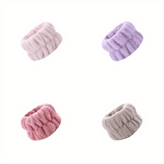 4pcs Face Washing Wristbands Wrist Towels Spa Waistband