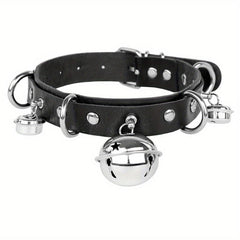 European American Cosplay Collar Leather Bell Neck Jewelry