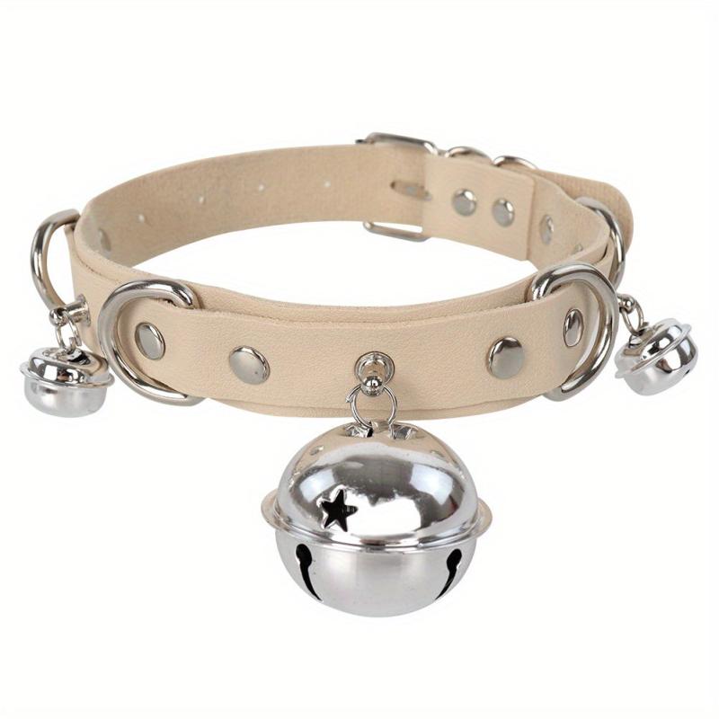 European American Cosplay Collar Leather Bell Neck Jewelry