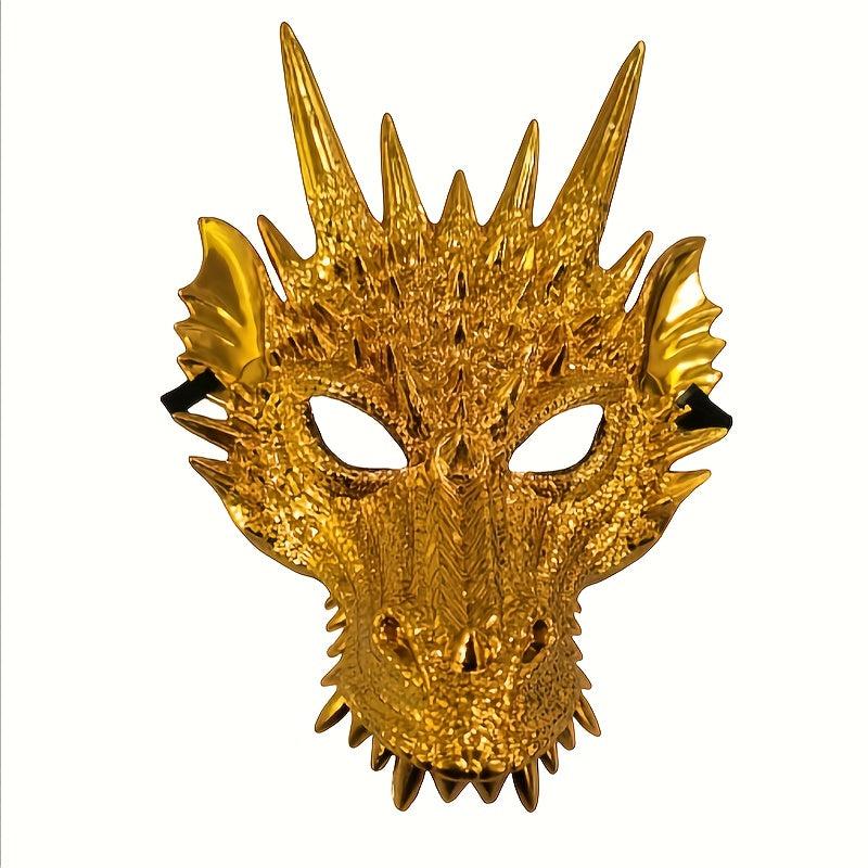 Men's Full Face Dragon Mask Halloween Cosplay Masquerade Props