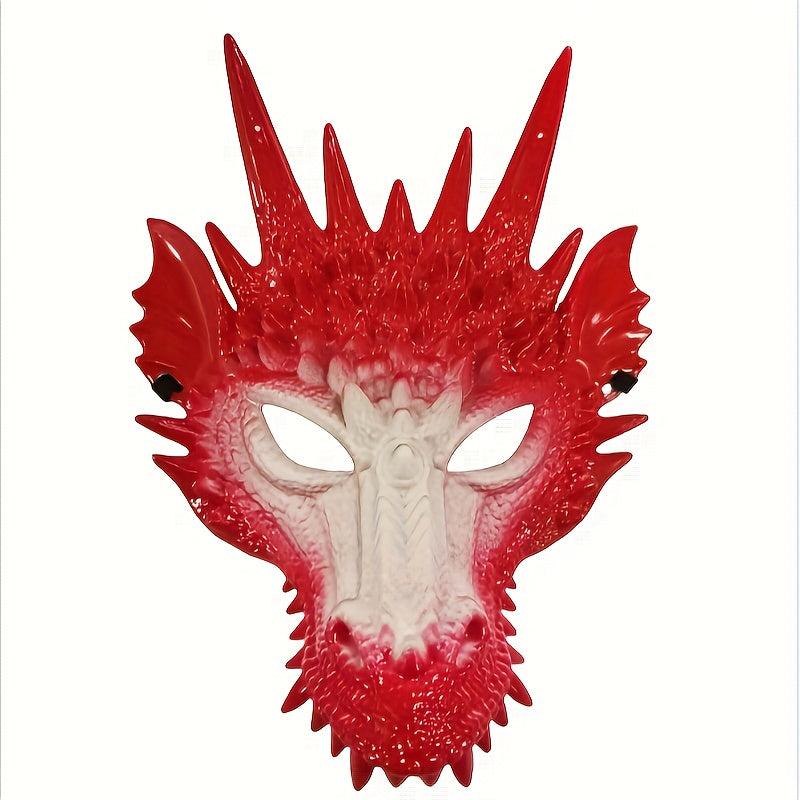 Men's Full Face Dragon Mask Halloween Cosplay Masquerade Props