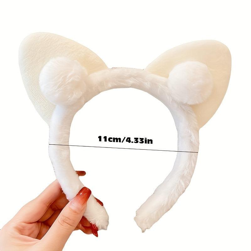 Fuzzy Cat Ears Headband Hair Accessories