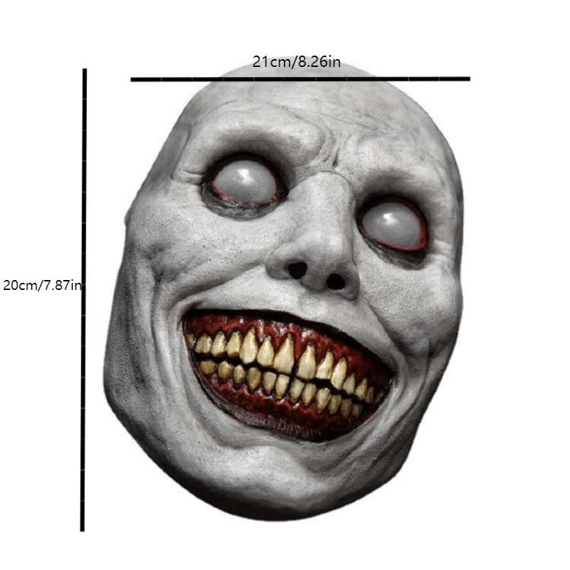 Men's Halloween Mask COS Exorcist Horror Smile Eyes Demon Mask