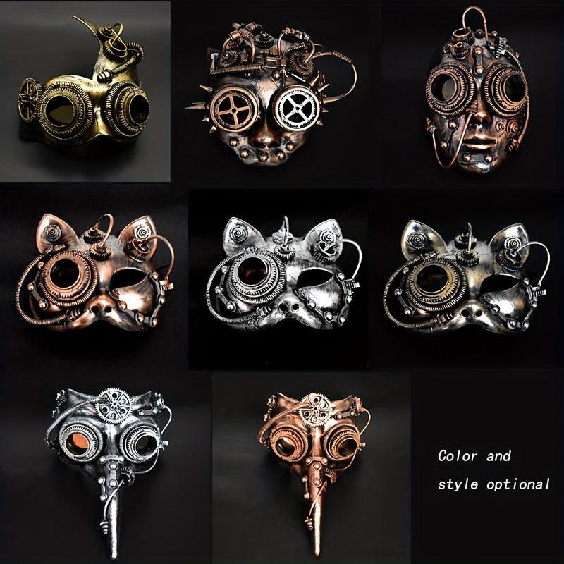 Punk Style Halloween Mask Cosplay Robot Costume Props
