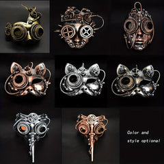 Punk Style Halloween Mask Cosplay Robot Costume Props