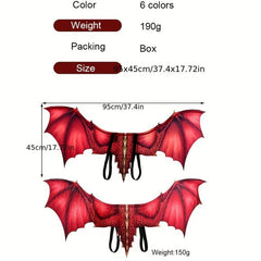 3 Pcs Halloween Non-woven Dragon Wings Cosplay Props Role Play Stage Show