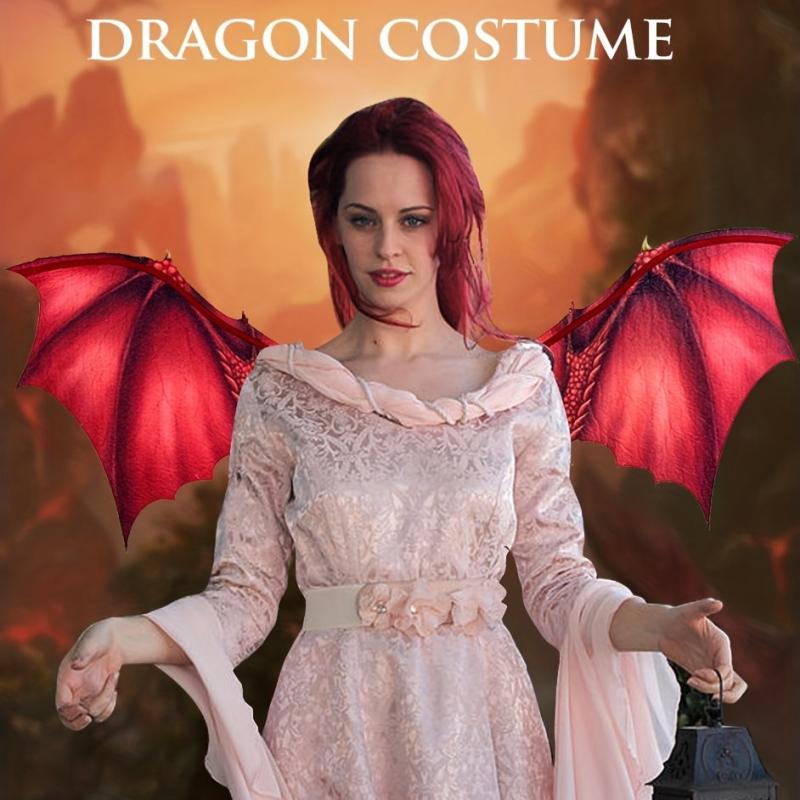 3 Pcs Halloween Non-woven Dragon Wings Cosplay Props Role Play Stage Show