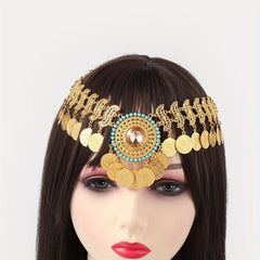Boho Dance Makeup Dress Up Forehead Chain Belly Dance Headwear