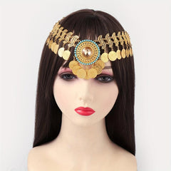 Boho Dance Makeup Dress Up Forehead Chain Belly Dance Headwear