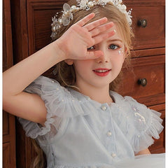 Flower Dress Pearl Crown Hair Band Hair Accessories Bride