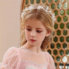 Flower Dress Pearl Crown Hair Band Hair Accessories Bride