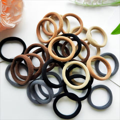 30pcs Women's High Elastic Hair Ties Hair Bands Seamless Hair Accessories