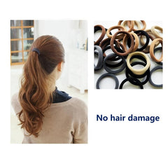 30pcs Women's High Elastic Hair Ties Hair Bands Seamless Hair Accessories