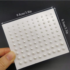 Eye Makeup Sticker Rhinestone Faux Pearl Sticker Eyebrow Face Decoration