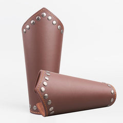 Retro Viking Wide Leather Men's Wristband for Cosplay