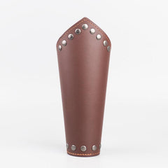 Retro Viking Wide Leather Men's Wristband for Cosplay