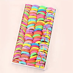 Colorful Hair Elastic Bands for Girls, 160-300 pcs