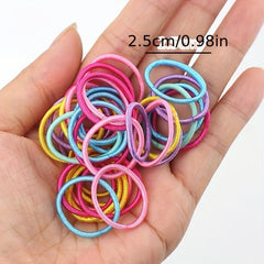Colorful Hair Elastic Bands for Girls, 160-300 pcs