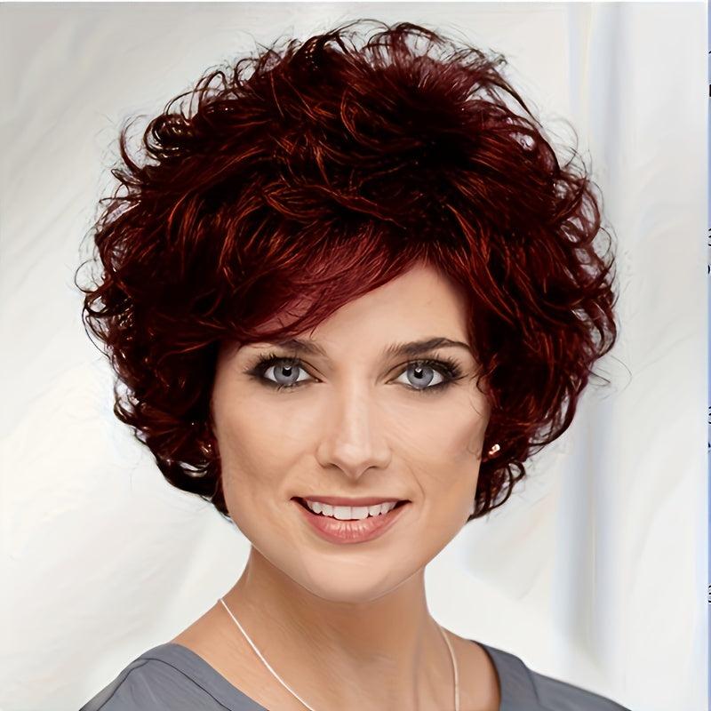 Short Wavy Layered Synthetic Wig