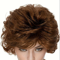 Short Wavy Layered Synthetic Wig