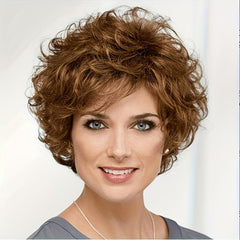 Short Wavy Layered Synthetic Wig