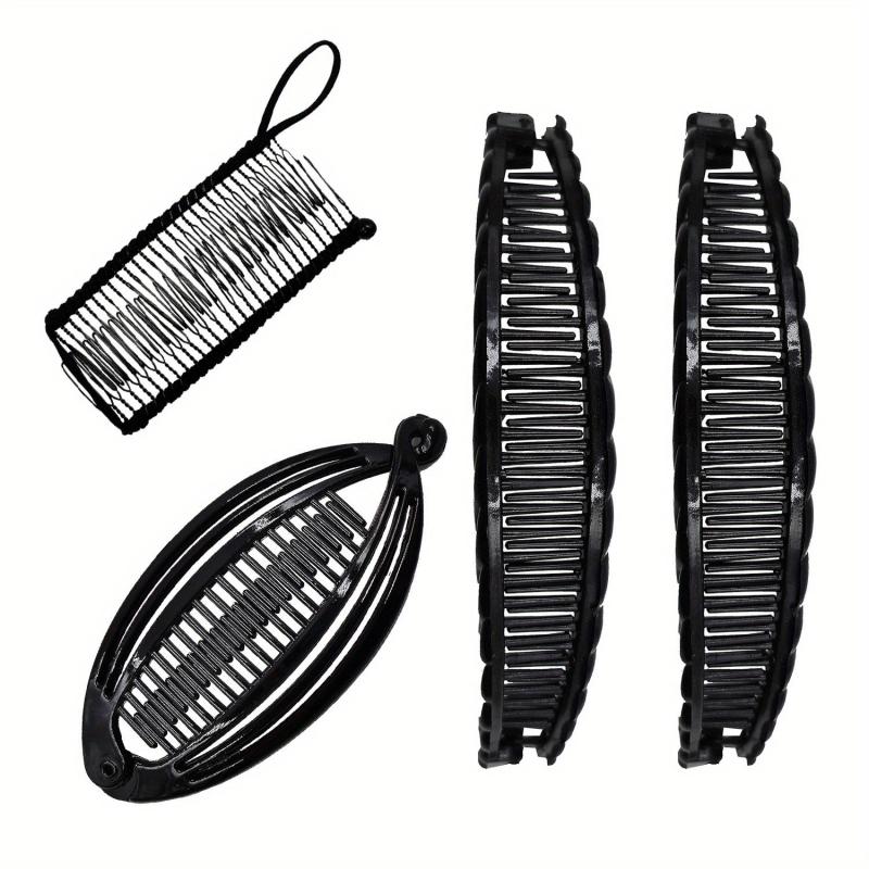Vintage Banana Shape Hair Clips for Thick Curly Hair
