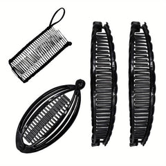 Vintage Banana Shape Hair Clips for Thick Curly Hair