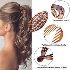Vintage Banana Shape Hair Clips for Thick Curly Hair