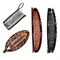 Vintage Banana Shape Hair Clips for Thick Curly Hair