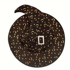 Witch Hat Star & Moon Curved Horn Halloween Cosplay Costume