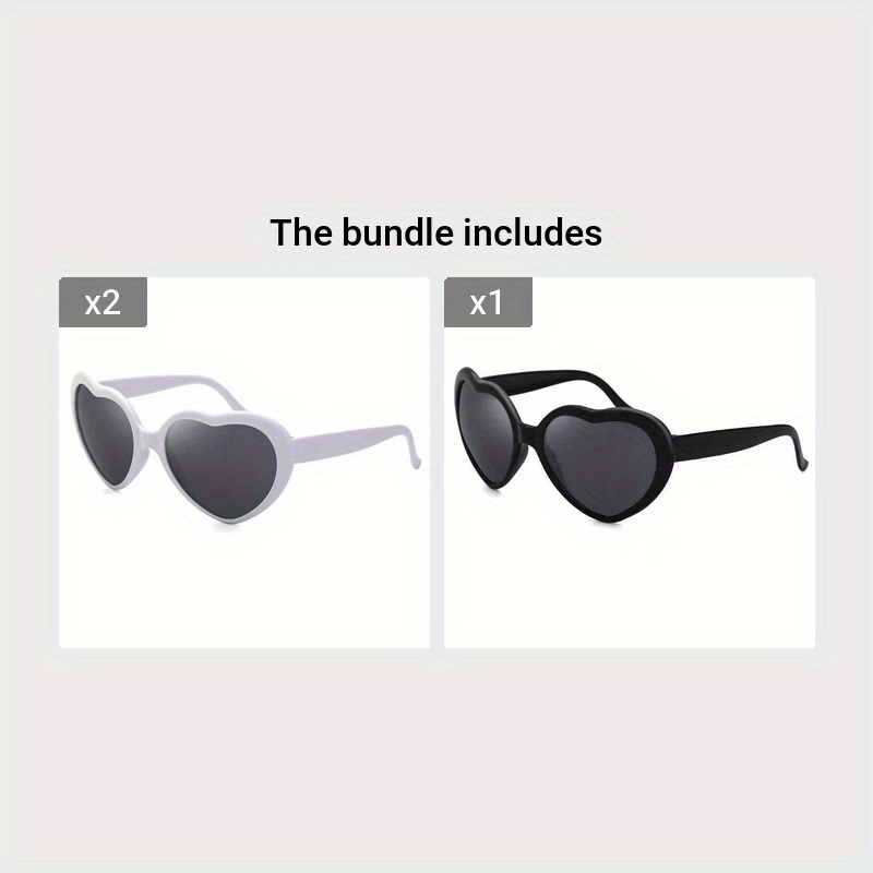 Men's Heart Shaped UV Protection Sunglasses for Outdoor Holiday
