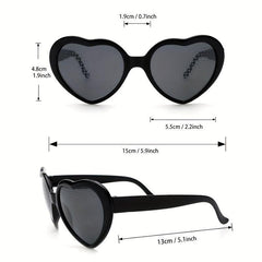 Men's Heart Shaped UV Protection Sunglasses for Outdoor Holiday