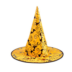 Halloween Hat Luminous Witch Hat Spider Web Wizard Hat Bronzing